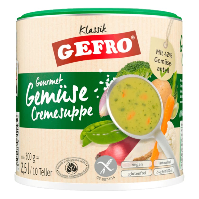 Gefro Gourmet Gemüse Cremesuppe glutenfrei 300g